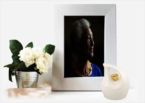 Vista 6 de Urna de recuerdo personalizada para cenizas humanas – Urna conmemorativa de diseño de corazón, pequeña urna de cremación, urna funeraria
