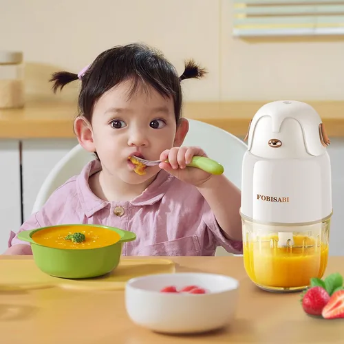 Vista 4 de Fabricante de Alimentos para Bebés - Procesador y Mezclador para Comidas Frescas, Frutas, Verduras, Carne y Puré (Blanco)