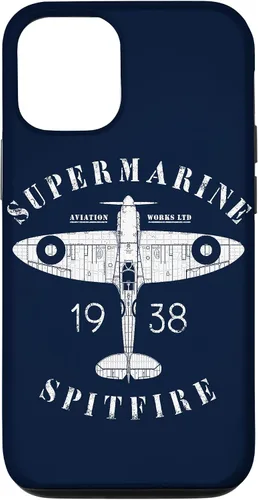 Vista 15 de iPhone 12 Pro Max Spitfire RAF Británico WW2 Fighter Aviation Case Supermarine Aviation