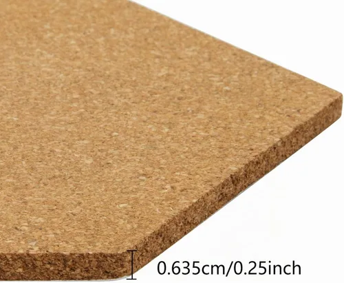 Vista 3 de HBlife - Tablón de anuncios autoadhesivo con diseño hexagonal de corcho, 10