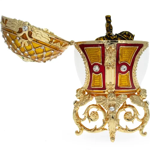 Vista 5 de BestPysanky 1910 Alejandro III Ecuestre Real Imperial Huevo de Pascua