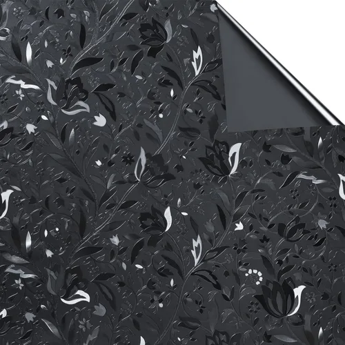 Vista 4 de Niviy - Película opaca para ventana, 100% de bloqueo de luz, para oscurecer la habitación, tinte negro extraíble para ventanas del hogar