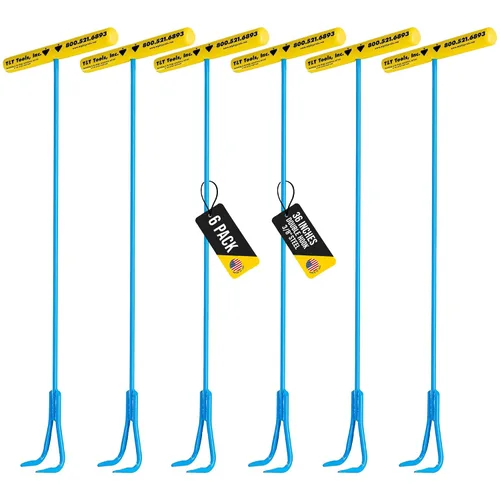 Vista 13 de T&T Tools - Herramienta de elevación de extremo de gancho doble de 30 pulgadas, ganchos de acero rígido de 3/8 pulgadas para levantar y mover