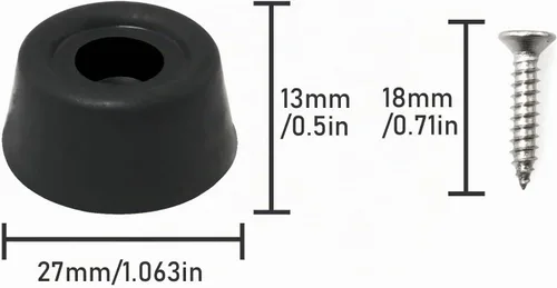Vista 2 de Funda protectora para cola de billar, 8 unidades, 1.063x0.512 in, goma duradera, para billar, taco de billar, parte inferior de la cubierta