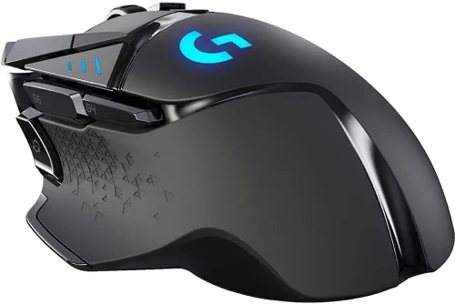 Vista 4 de Logitech G 502 Lightspeed - Mouse inalámbrico para juegos con sensor Hero 25K, compatible con PowerPlay, pesos sintonizables y Lightsync RGB - Negro