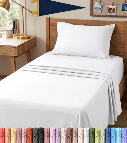 Vista 76 de Utopia Bedding - Juego de sábanas de microfibra cepillada, resistente al encogimiento y a la decoloración, de fácil cuidado, 3 piezas, tamaño Beige