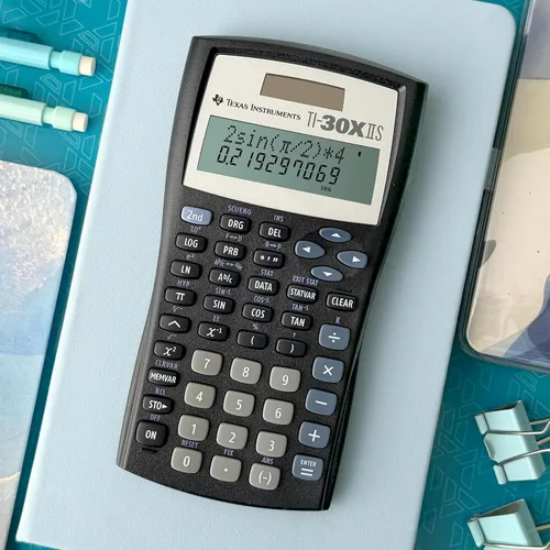 Vista 3 de Calculadora científica Texas Instruments TI-30 X IIS 2-Linea, Negro