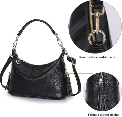 Vista 4 de MINTEGRA Bolsos para mujer Hobo Bolso de hombro Crossbody Bolso de hombro con borla