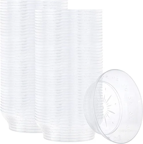 Vista 7 de PLASTICPRO Cuencos de plástico duro de 6 onzas – Cuencos de helado desechables transparentes de calidad premium, paquete de 20