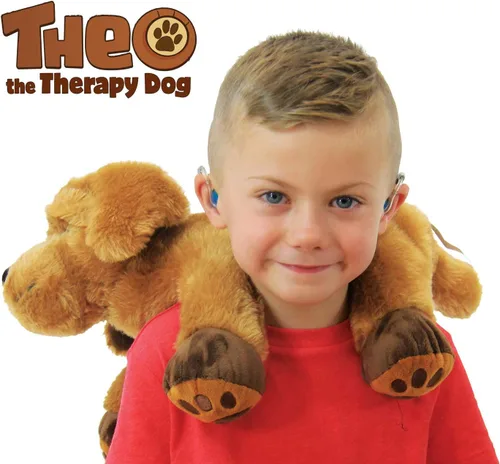 Vista 5 de ROYLCO Theo The Sensory Companion - Animal de peluche, 2.5 libras, juguete sensorial, pelo suave, paquete de calor/frío, animal de peluche