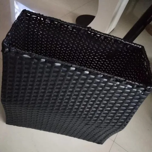 Vista 5 de Queenbox Ratán sintético plano de 0.3 pulgadas x 196.9 pies, material de reparación de silla de mimbre de plástico sólido para muebles de mesa