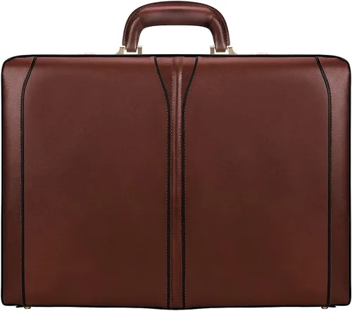 Vista 2 de McKlein EE. UU. Tom Daley Slim Attache Funda de piel V Series 18" portafolios
