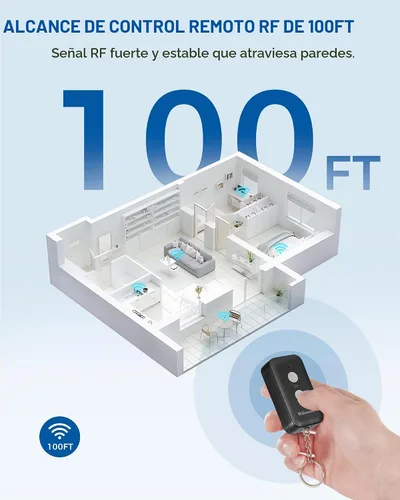 Vista 9 de Interruptor de encendido y apagado inalámbrico con control remoto, interruptor de luz remoto negro inalámbrico para lámpara, luz, ventilador