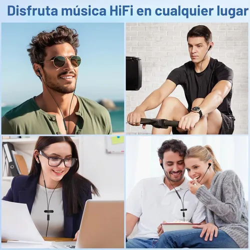 Vista 7 de Samsung - Auriculares con cable USB C, auriculares con cable tipo C, con cable trenzado, auriculares intrauditivos con micrófono para Samsung Galaxy
