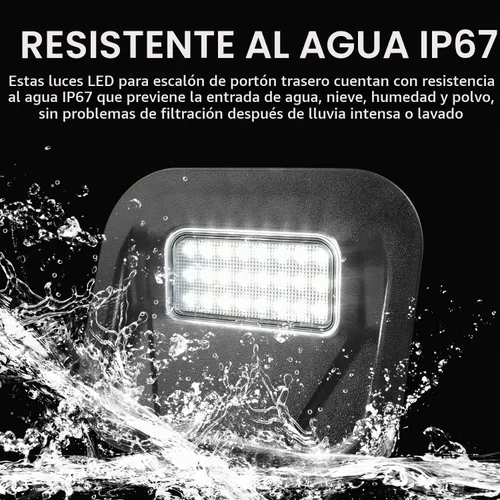 Vista 3 de Jinfili Luz LED de Escalón de Compuerta Trasera Kit de Lámpara Multi-Pro para Plataforma de Camioneta accesorios de Repuesto para GMC Sierra 1500 2