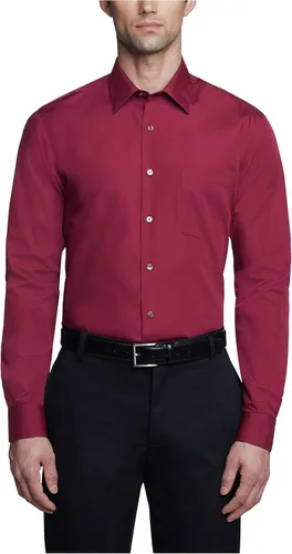Vista 13 de Van Heusen - Camisa de vestir para hombre, de popelina ajustada lisa Negro