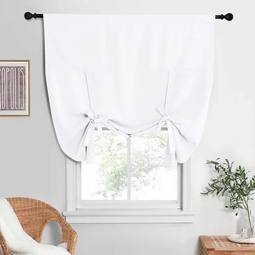 Vista 75 de NICETOWN Cortina Opaca con Aislamiento Térmico – Persiana Enrollable para Ventana de Bebé para Dormitorio/Acción de Gracias