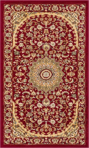 Vista 3 de Timeless Aviva - Alfombra tradicional, Polipropileno, Rojo