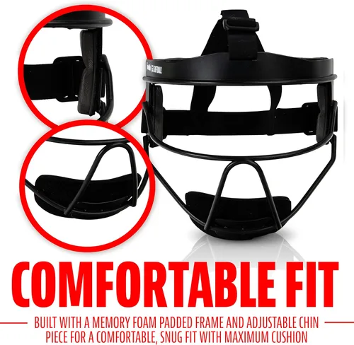 Vista 4 de Franklin Sports Softball Face Mask for Fielders - Girls Youth Face Shield for Infielders - Kids Fielding Guard for Fastpitch + Slowpitch Softball