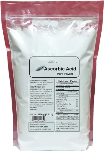 Vista 3 de el ácido ascórbico polvo de Vitamina C pura USP & FCC Calidad non-irradiated, 1