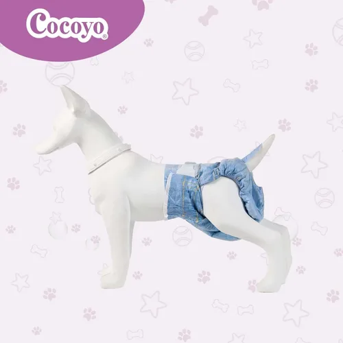 Vista 5 de COCOYO Pañales desechables para perra de tamaño XS, 84 unidades, súper absorbentes, transpirables, con indicador de humedad