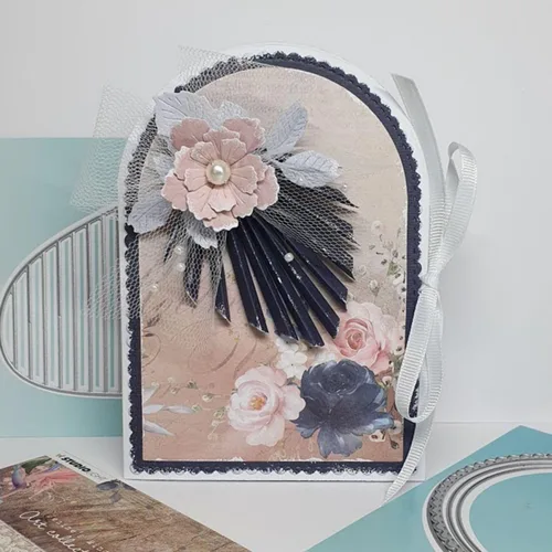Vista 4 de Troqueles de metal para arco de boda para hacer tarjetas, plantillas de corte para álbumes de recortes, álbum de fotos, papel decorativo, plantilla