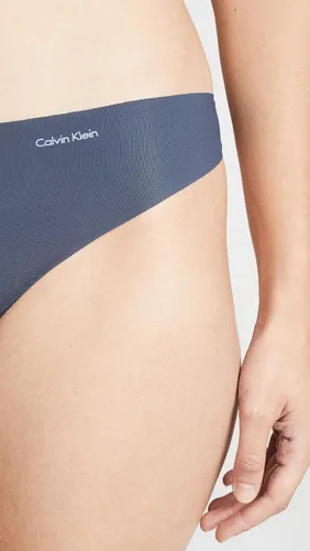 Vista 6 de Calvin Klein Tanga invisible QD3558 para mujer (3 unidades), SpeakeasyCaramelo claroNegro