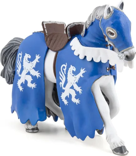 Vista 5 de Papo - Figura realista del Caballo del León con Lanza - A partir de 3 años - Colección de fantasía y medieval - Juego creativo de aventuras