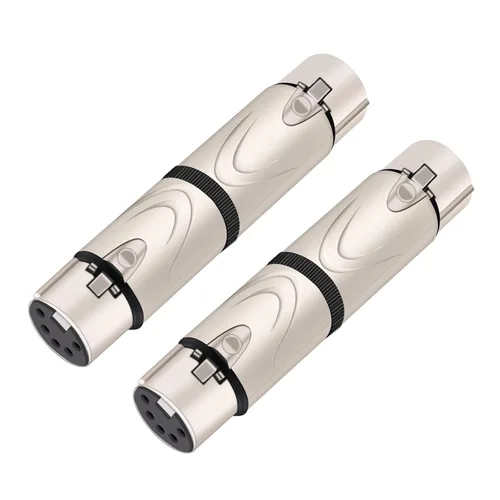 Vista 9 de Adaptador XLR macho a hembra, 3PIN a 5PIN - Divisor de extensión de micrófono de audio DMX
