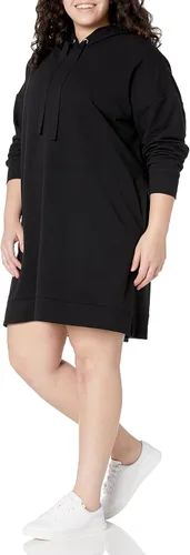 Vista 4 de The Drop Vestido mini Iona tipo sudadera holgado de manga larga con capucha para mujer