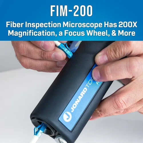 Vista 3 de Jonard Tools Kit de limpieza e inspección del conector de fibra óptica TK-188 con microscopio 200x