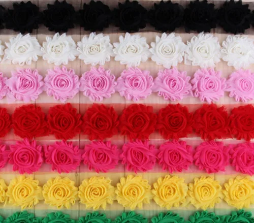 Vista 18 de yycraft Pack de Flores de estrás de 2 pulgadas con perla para manualidades.
