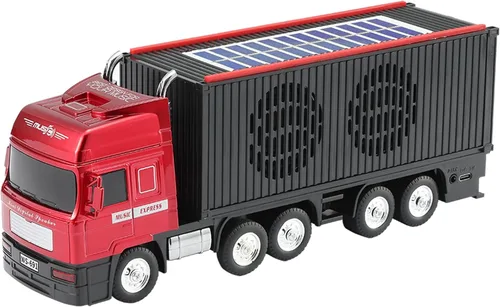 Vista 8 de Altavoz Bluetooth de camión retro alimentado por energía solar, altavoz inalámbrico portátil para automóvil, estéreo HD, emparejamiento TWS, radio