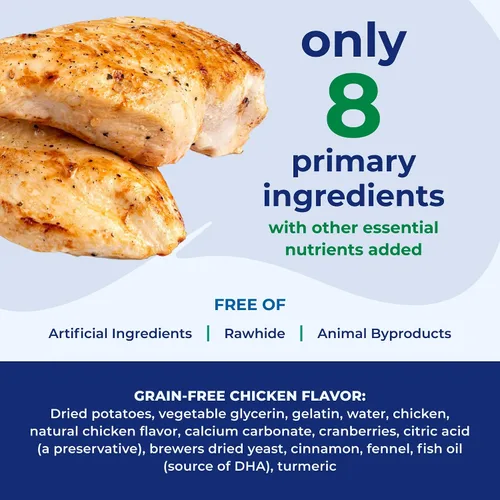 Vista 3 de N-Bone Anillos de dentición para cachorros sin granos, sabor a pollo, masticables naturales para dentición de cachorros, ayuda a calmar las encías