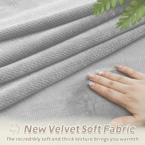 Vista 90 de Arfntevss Fundas de sofá seccional reclinable de terciopelo, Funda de sofá seccional de esquina para sofá reclinable, Funda elástica suave