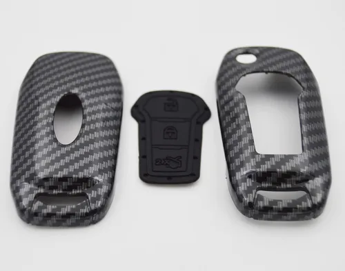 Vista 5 de Funda híbrida de 2 capas para llavero de carbono para Ford F150 F250 F350 F450 F550 Explorer Ranger Escape