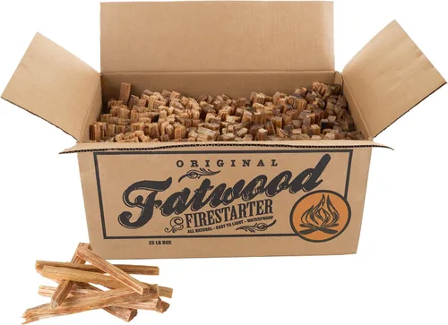 Vista 10 de Fatwood - Palos de inicio de fuego, caja de 10 libras, para interiores o exteriores, 100% naturales, iniciadores de fuego de pino para fogatas