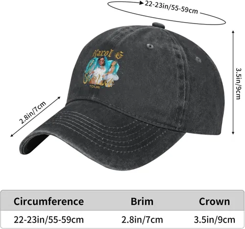 Vista 5 de Karol Singer G Hat Adjustable Baseball Cap Hat Men Women Vintage Washed Distressed Twill Cotton Golf Dad Hat Unconstructed Classic Polo Style Unisex