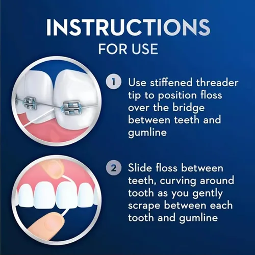 Vista 5 de Oral-B Glide - Hilo dental para enhebrar, 30 unidades (paquete de 6)