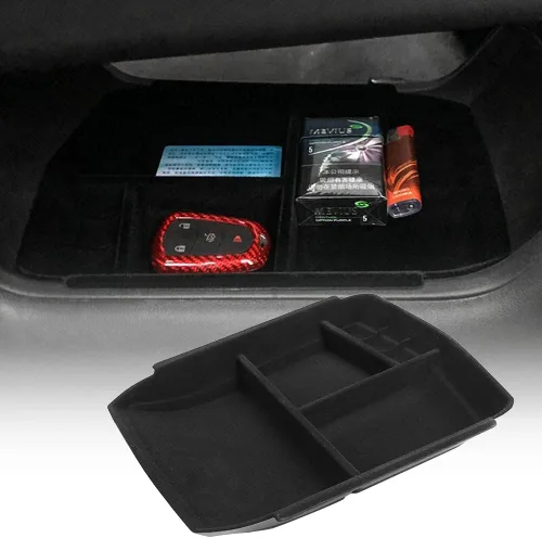Vista 11 de para XT5, bandeja organizadora de apoyabrazos compatible con accesorios Cadillac XT5 2019 2018 2017 2016, inserto de reposabrazos