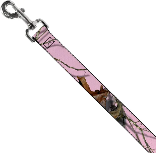Vista 2 de Buckle-Down Correa para perro Mossy Oak Country Roots Camo rosa bebé 4 pies de largo 1.0 pulgadas de ancho