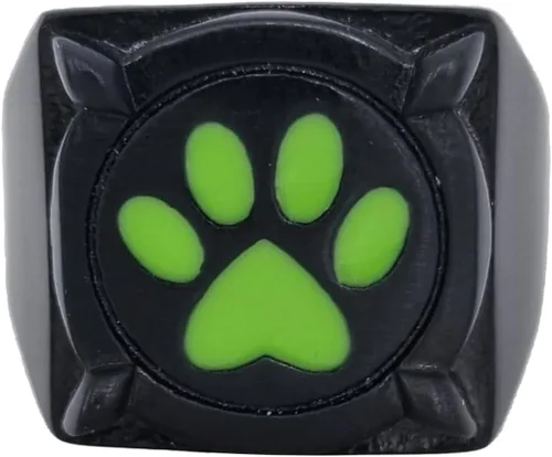 Vista 4 de ZAG STORE - Ladybug - Anillo de gato negro, Acero inoxidable, Acero inoxidable