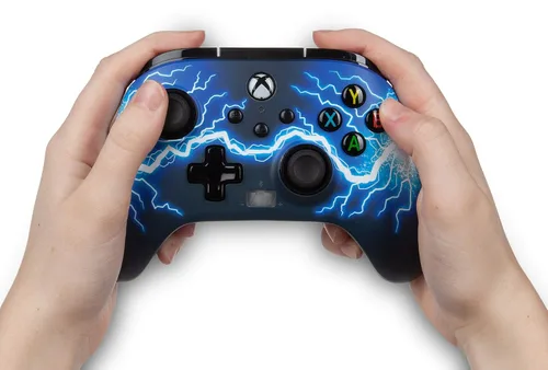 Vista 8 de PowerA Enhanced Wired Controller for Xbox Series X S - Arc Lightning, Officially Licensed for Xbox
