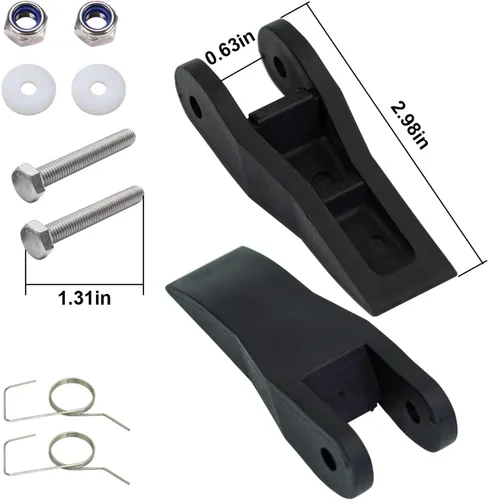 Vista 3 de 29-1 Kit de reemplazo de aleta para Werner Lock Kit de reemplazo para Werner/Louisville/Keller Piezas de escaleras de extensión de aluminio y fibra