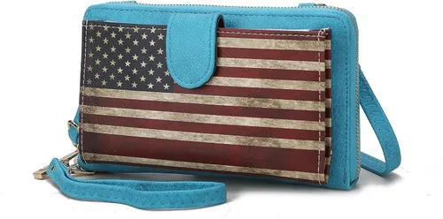 Vista 25 de MKF Collection Bolso cruzado para mujer, diseño de mensajero, cartera de mano