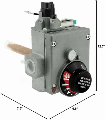 Vista 4 de Rheem AP14270G Termostato de Control de Gas, Gas Natural, Gris, 12.7X7.5X6.6 pulgadas Válvula de repuesto OEM ProTech, control de temperatura