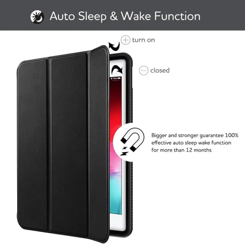 Vista 6 de SURITCH Funda para iPad Mini 4/iPad Mini 5, [Protector de pantalla integrado] [apagado automático/encendido automático] [Soporte para lápiz] Funda