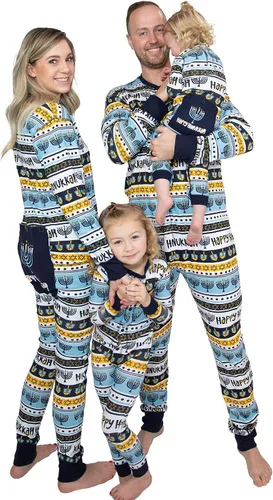 Vista 36 de Lazy One - Pijamas navideñas a juego con solapa trasera; para perros, bebés, niños, adolescentes y adultos