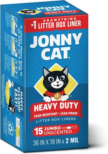 Vista 10 de Jonny Cat Revestimientos para cajas de arena resistentes al desgarro, grande, 30 x 16 pulgadas, 15