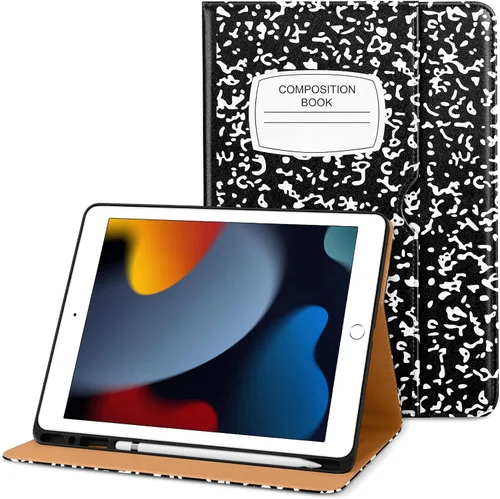 Vista 41 de DTTO Funda para iPad de 9ª/8ª/7ª Generación de 10.2 Pulgadas 2021/2020/2019, Funda de Soporte Folio Empresarial de Cuero Premium con Soporte